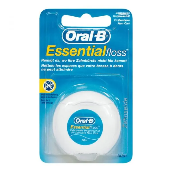 Oral-B Essentialfloss ungewachste Zahnseide