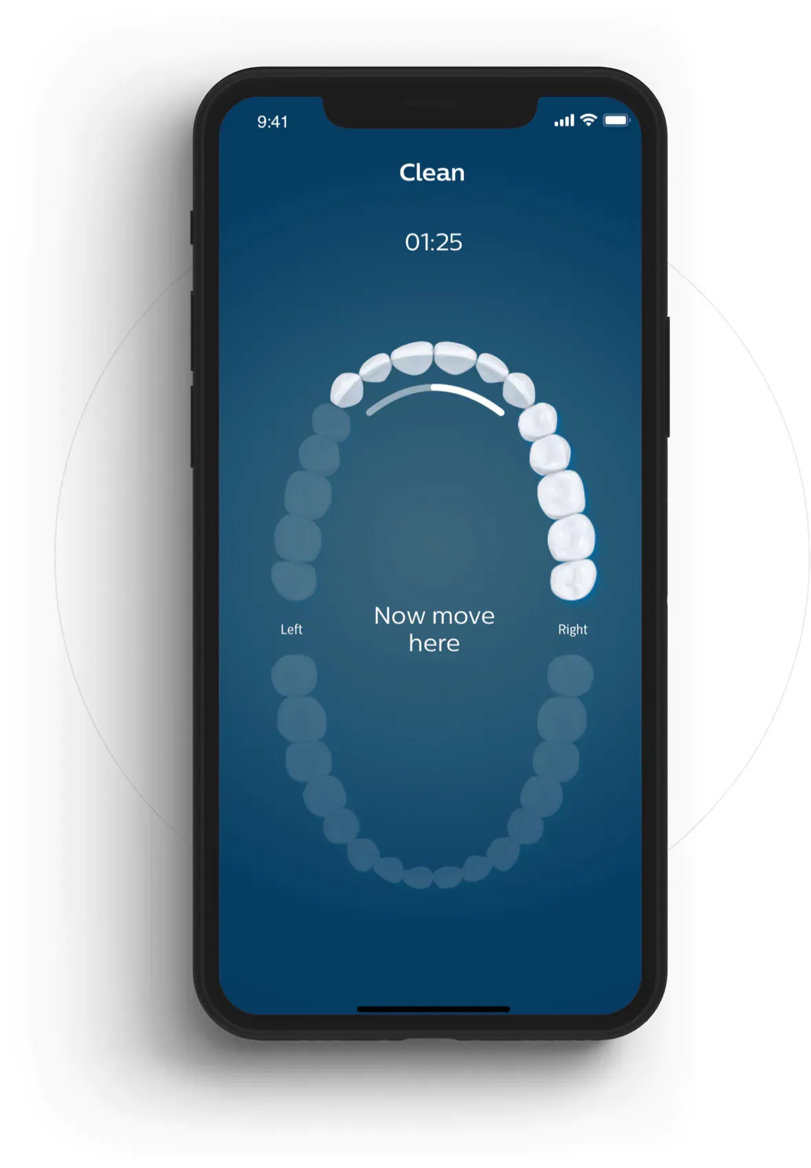 sonicare app phone display